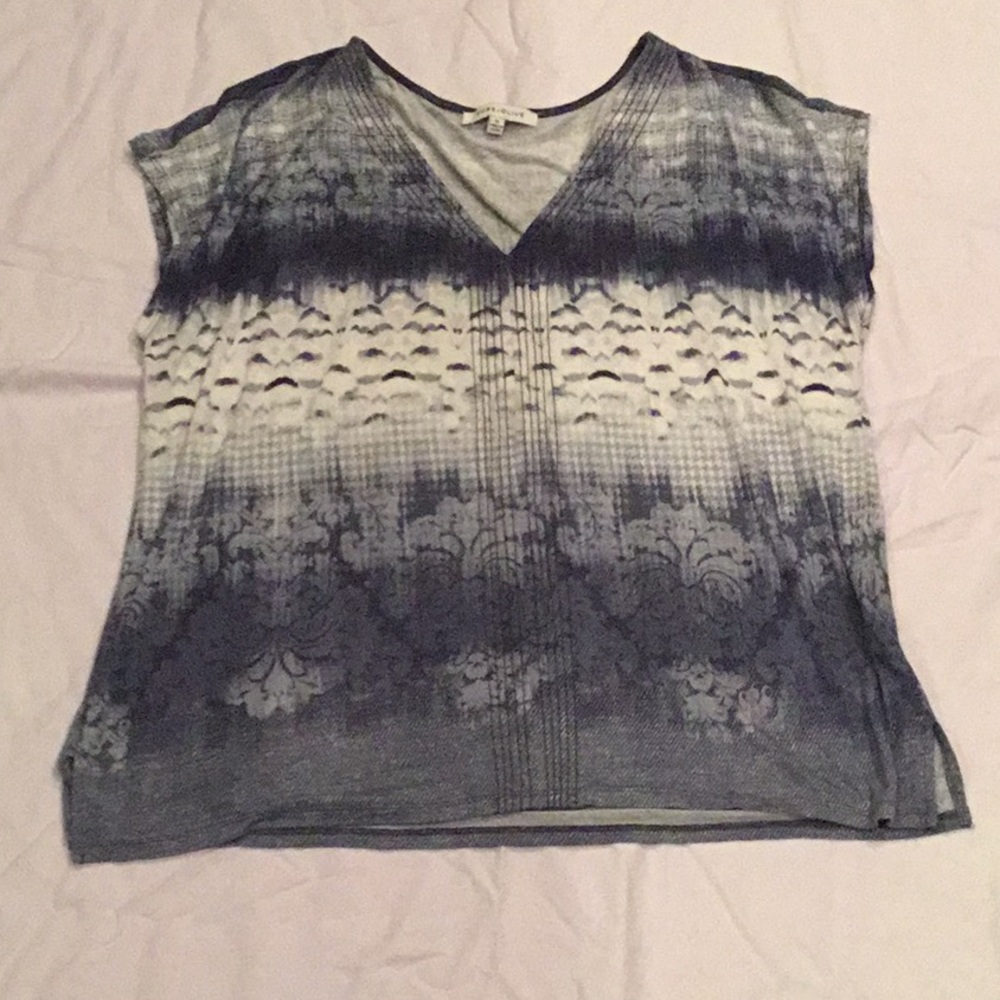 Rose & Olive XL Blue & White Shirt
